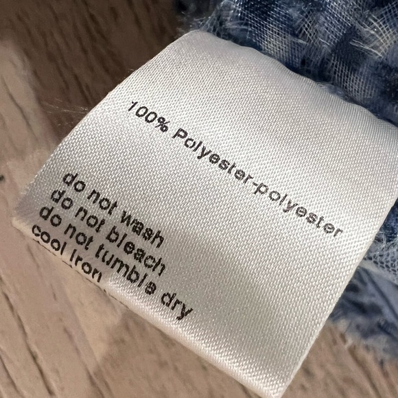 Akris Punto Dress Gingham Applique Tulle Sleeveless size 6 - Picture 15 of 16